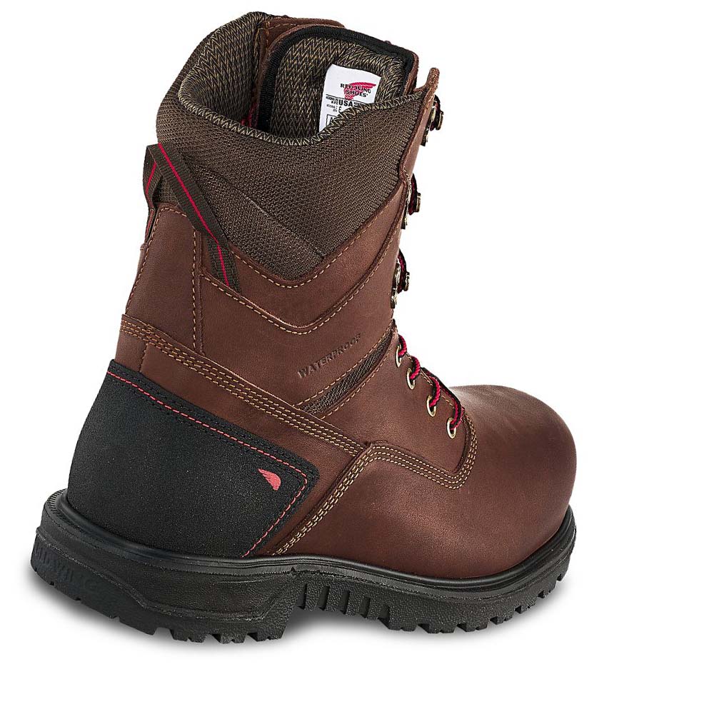 Red Wing Brnr XP 8-inch Waterproof CSA Men's Safety Boots Burgundy | ZA 34TCE